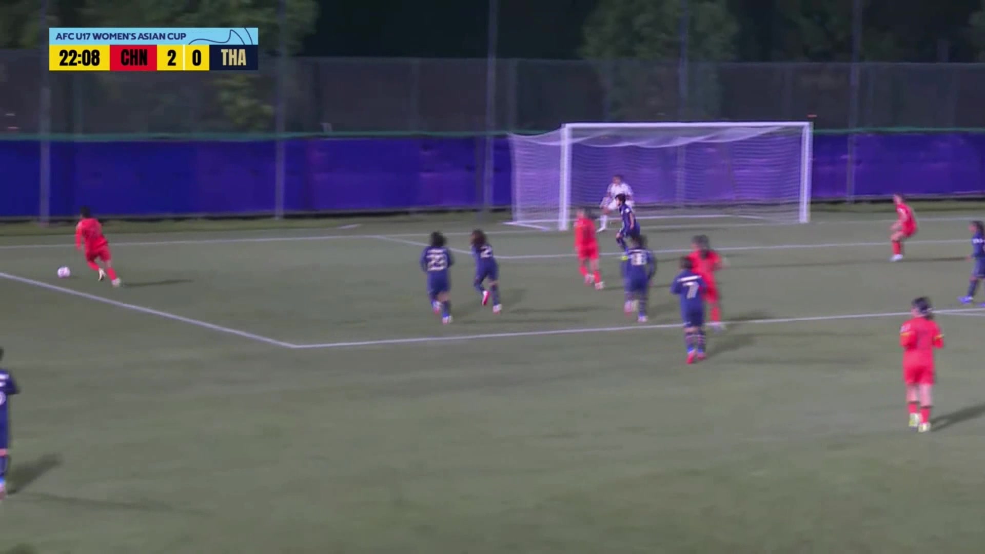 U17女足3-0領(lǐng)先！成宛迪門前頭球破門建功