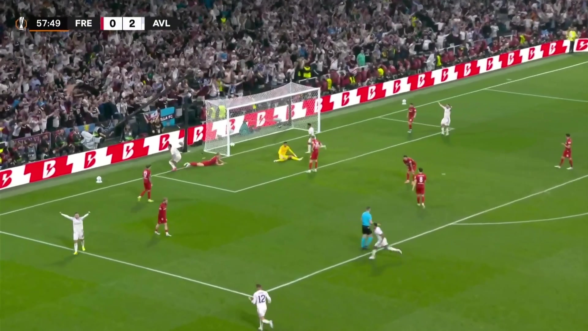 結束了！維拉3-0弗賴堡！布恩迪亞送助攻，羅杰斯包抄鏟射破門！
