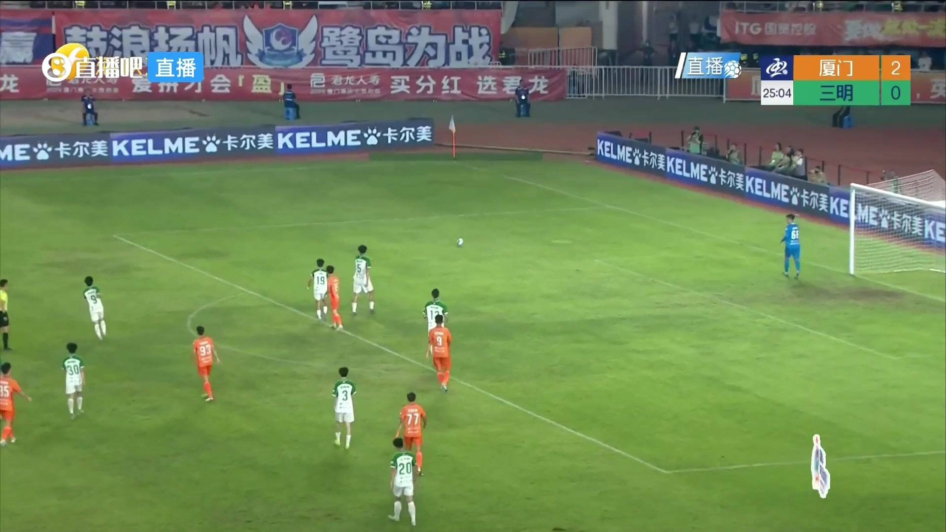登頂射手榜！江澤源頭球破門，廈門隊(duì)3-0領(lǐng)先了！
